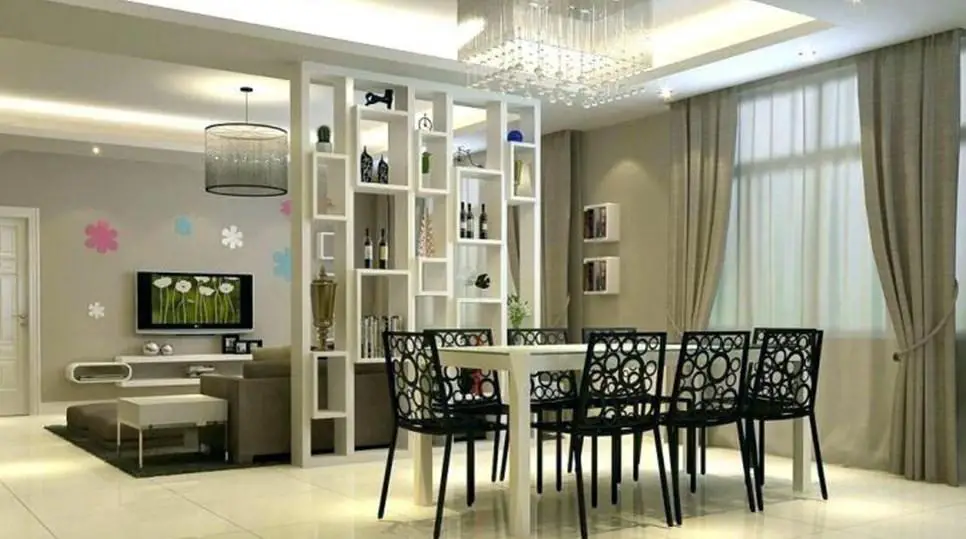 How to separate living room and dining room: the most creative and practical designer choices